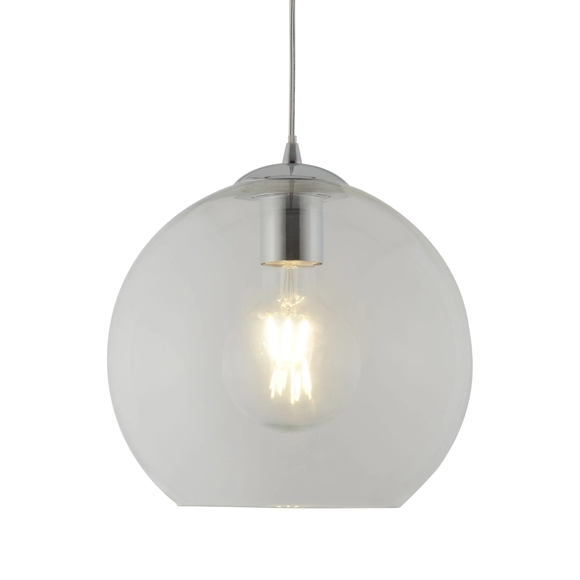 1621CL Balls Clear 25cm Single Pendant