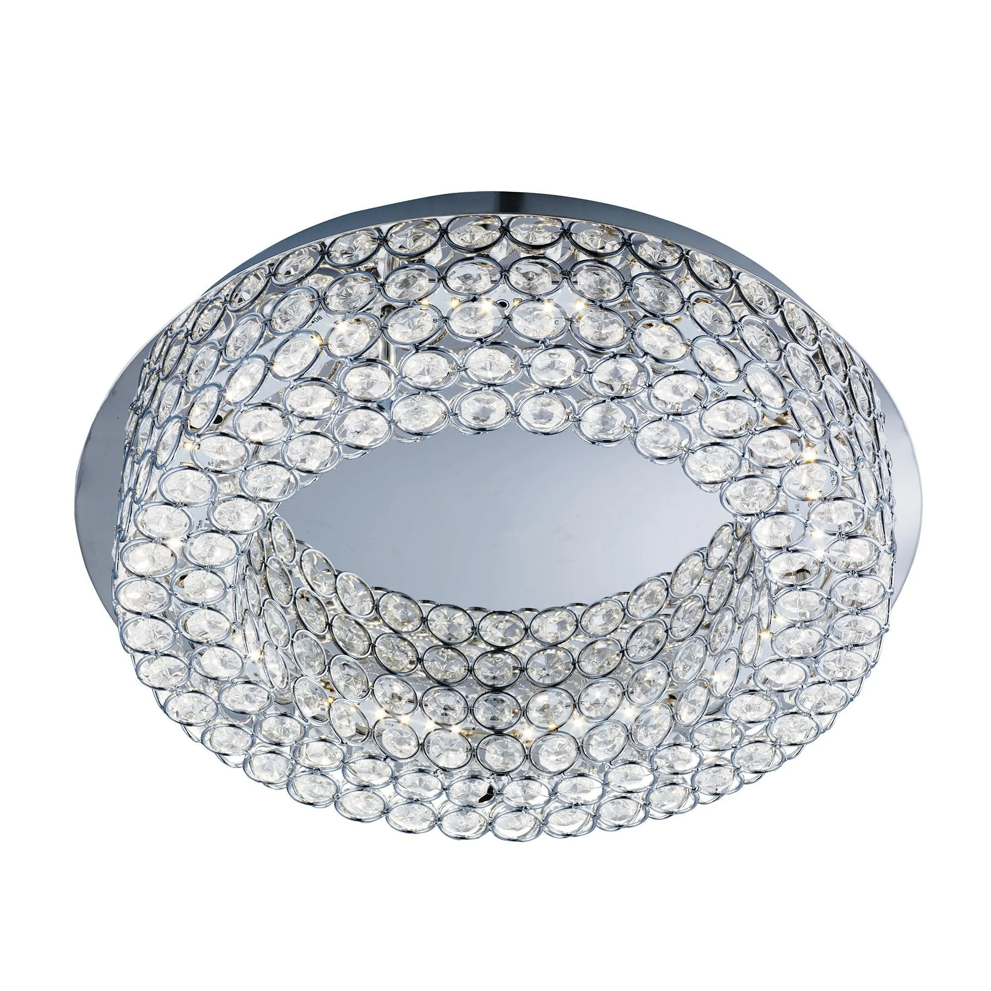 4921-54CC Vesta round Chrome LED Ceiling Flush Light