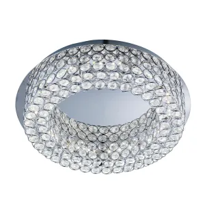 4921-54CC Vesta round Chrome LED Ceiling Flush Light