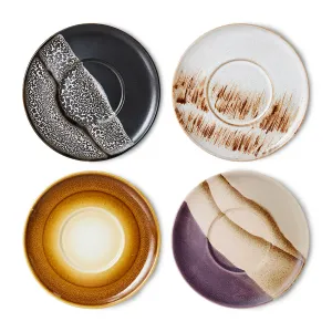 70s Ceramics: Saucers - Big Sur (Set of 4)