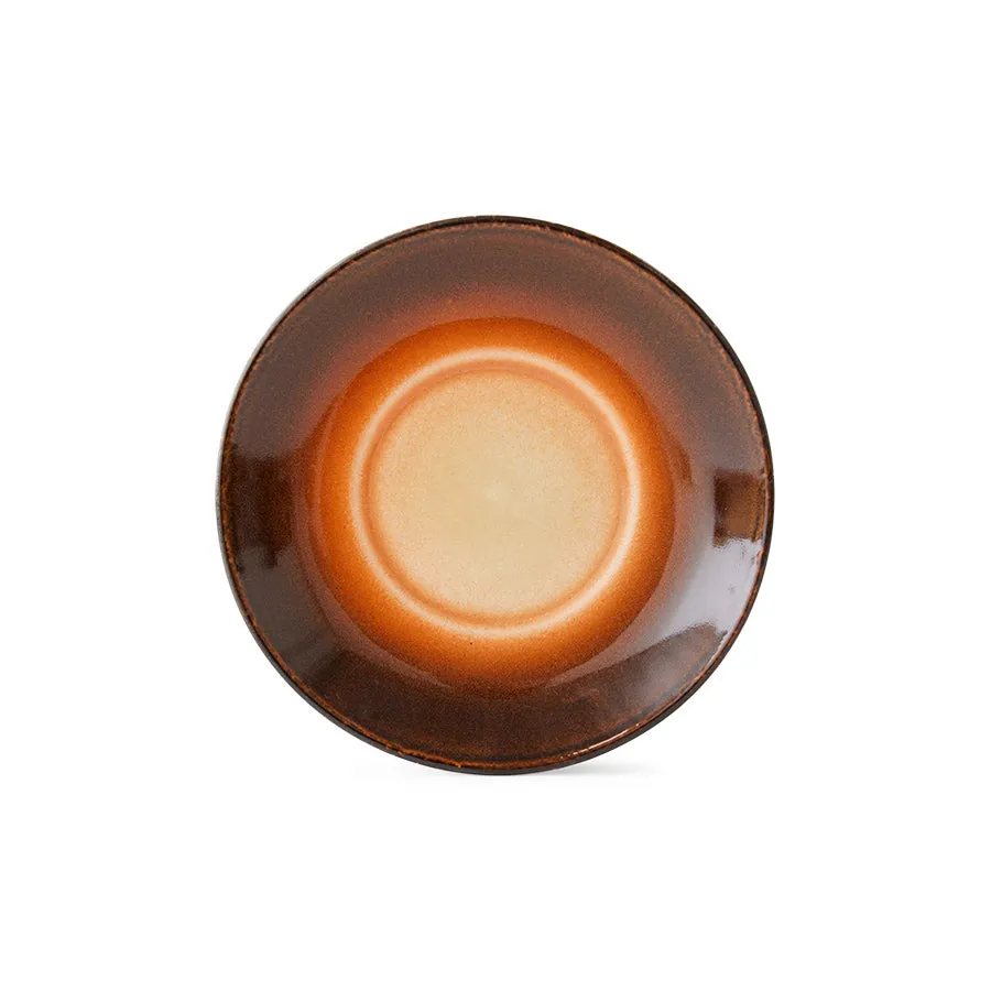 70s Ceramics: Saucers Roasts (Set of 4)