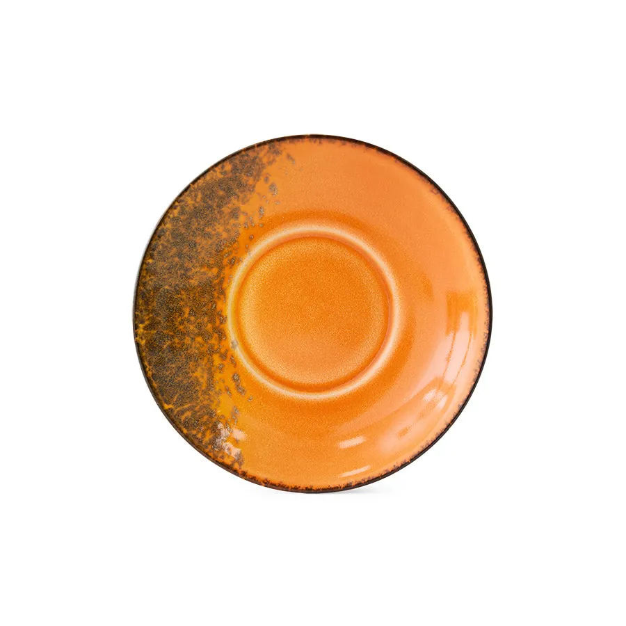 70s Ceramics: Saucers Roasts (Set of 4)