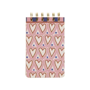 A Dopo Hearts Twin Wire Notepad