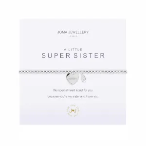 A Little 'Super Sister' Bracelet | Silver Plated