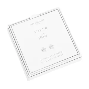 A Little 'Super Sister' Earrings | Silver Plated