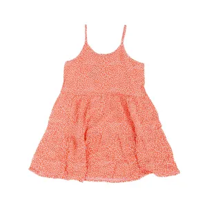 Abstract Print Tiered Dress, Size L