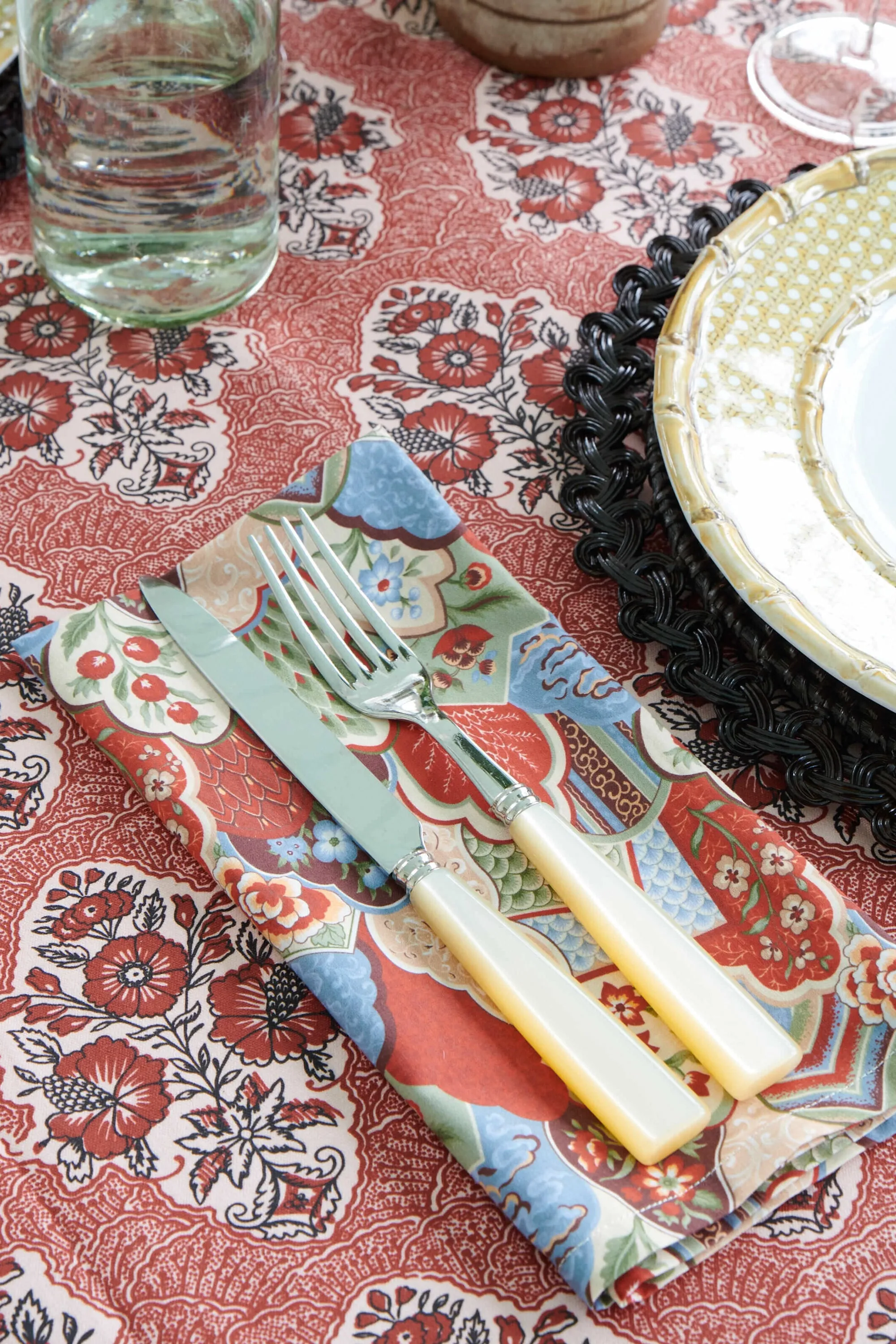 Americana Collage Printed Napkins Set of 4