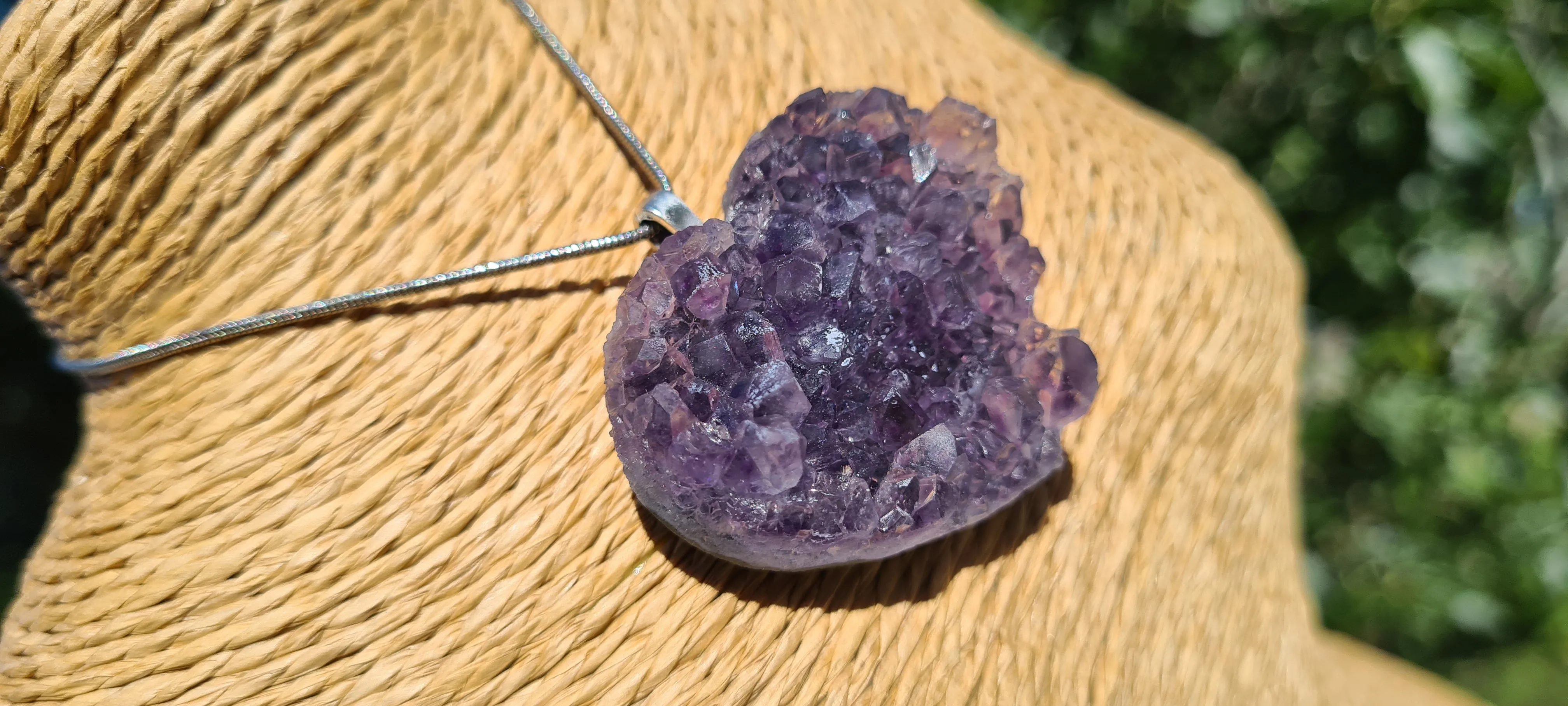 AMETHYST DRUZE PENDANTS 4-5CM