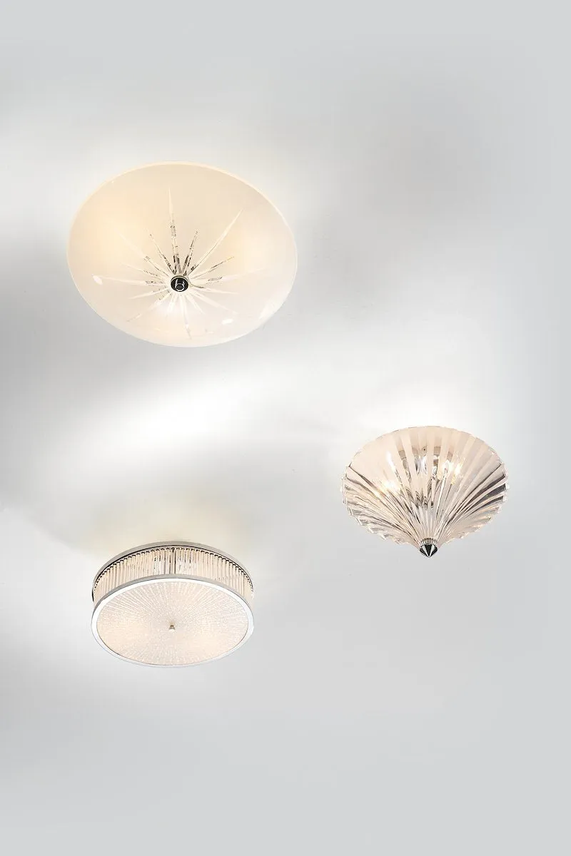 ARA5250 3 Light Glass Flush Light