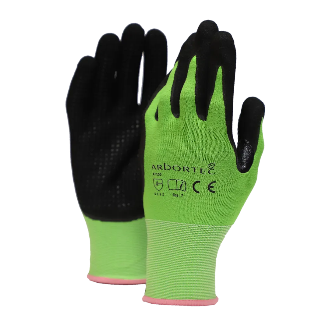 Arbortec AT150 Microfoam Nitrile Grip Climbing Gloves