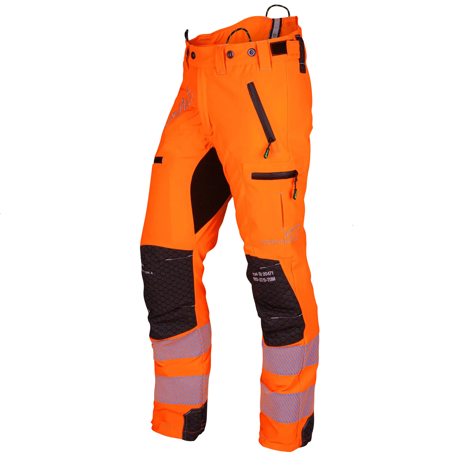 Arbortec Breatheflex Pro ATHV4060 Hi-Vis Chainsaw Trousers Type A Class 1 Tall