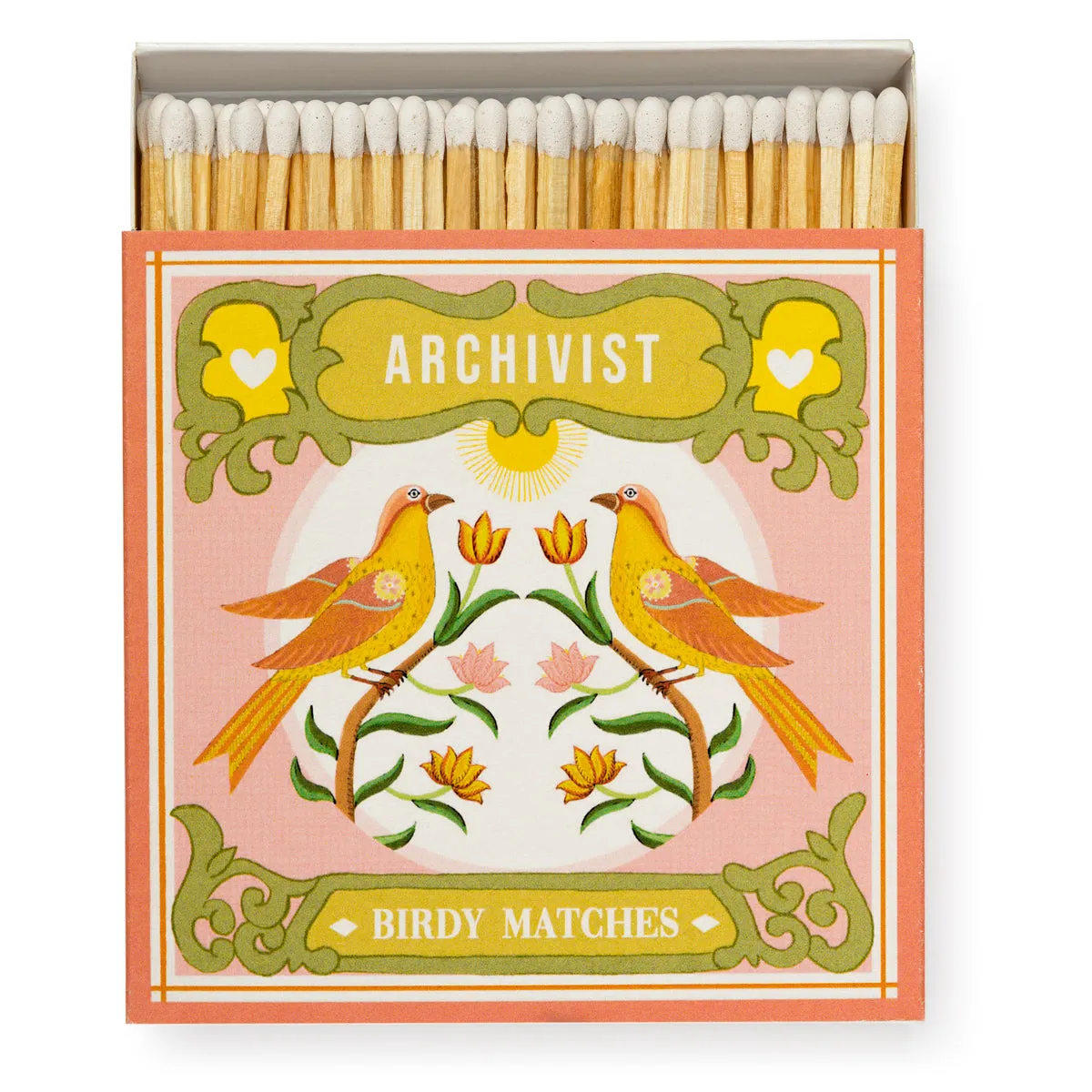 Ariane's Birdy Square Match  Box