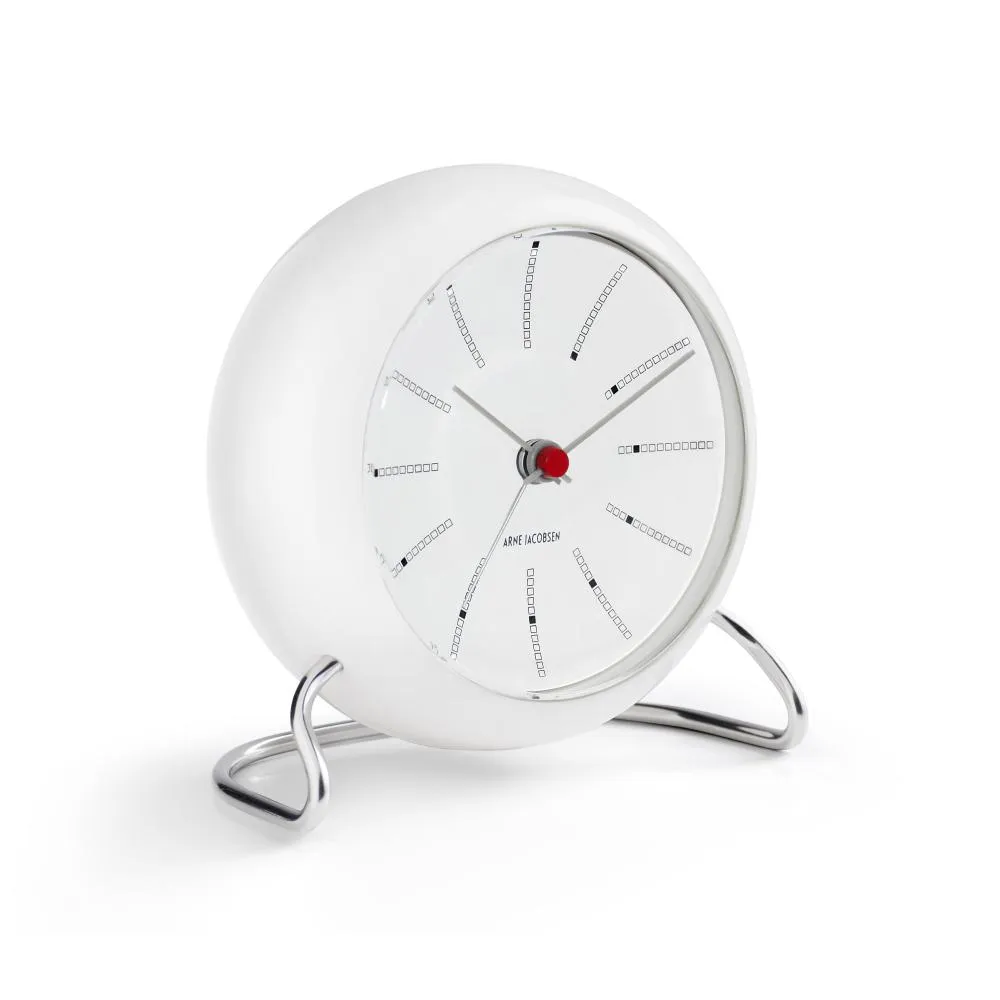 Arne Jacobsen Banker's Table Clock With Alarm
