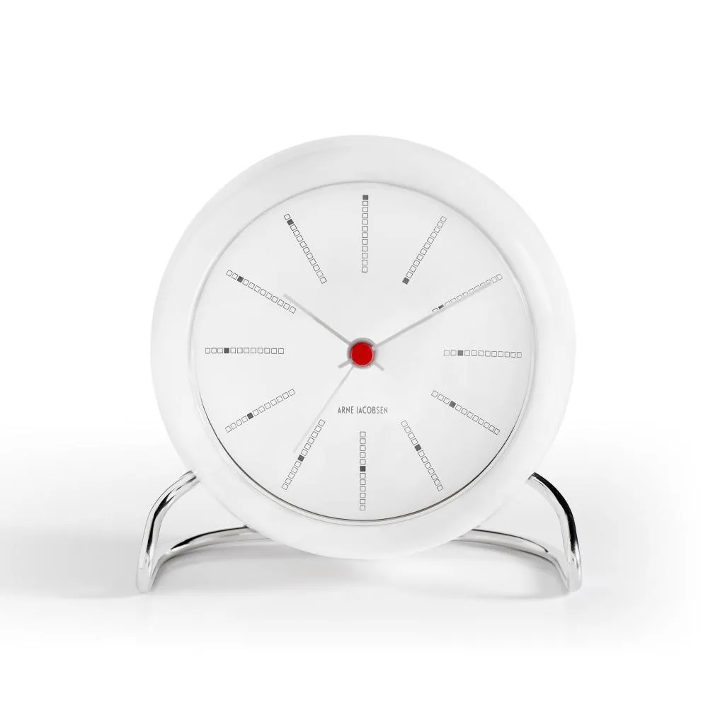 Arne Jacobsen Banker's Table Clock With Alarm