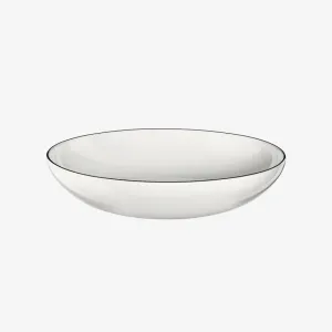 Asa Germany | Pasta Plate -  table ligne noire - White