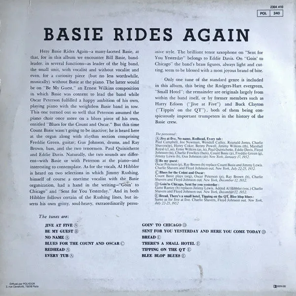 Basie Rides Again