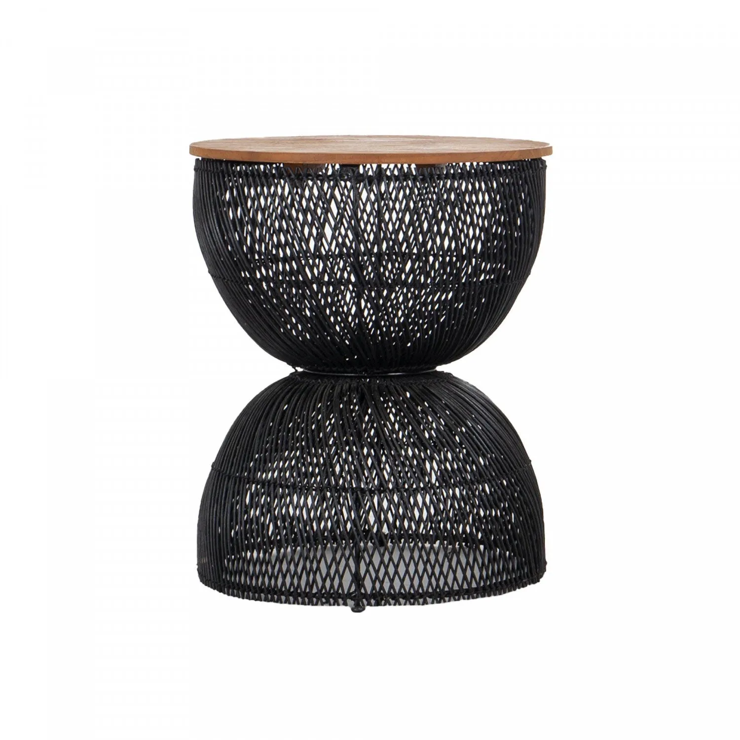 Bayan Wave Side Table - Black
