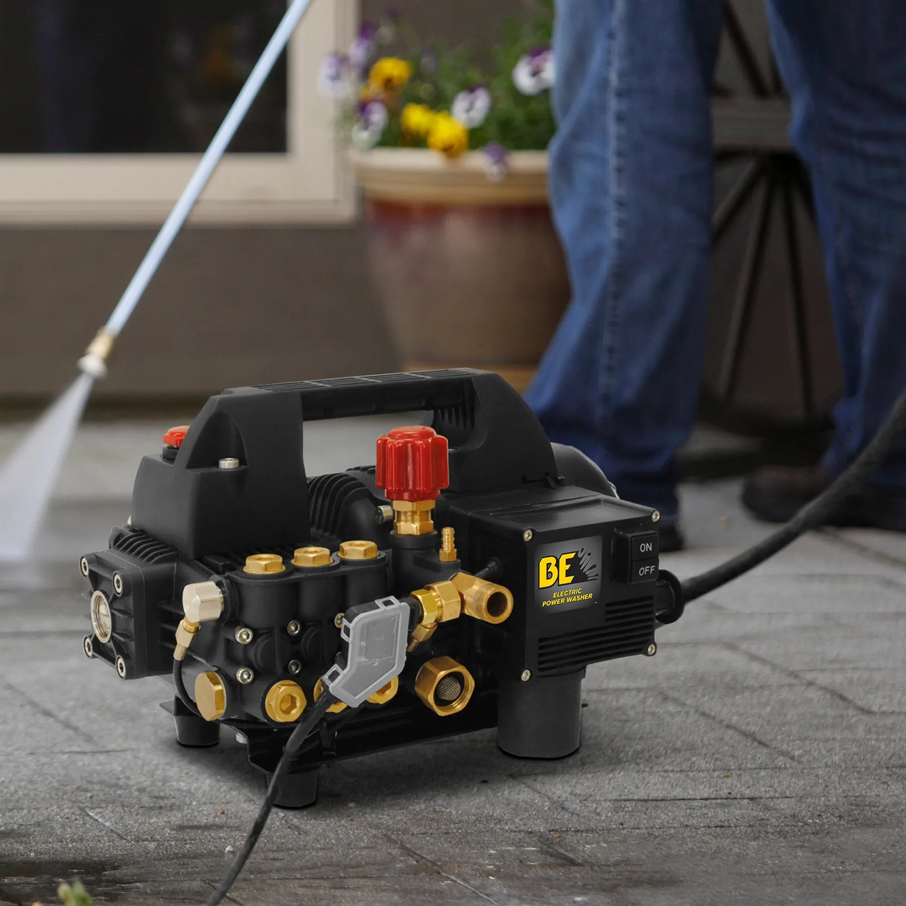 BE Pressure P1515EPN Portable Electric Pressure Washer 1500psi 6L/min