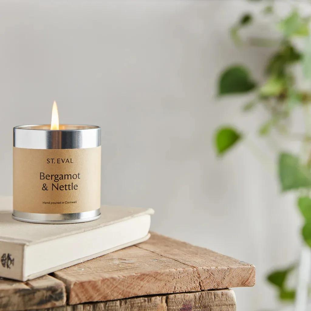 Bergamot & Nettle Scented Tin Candle