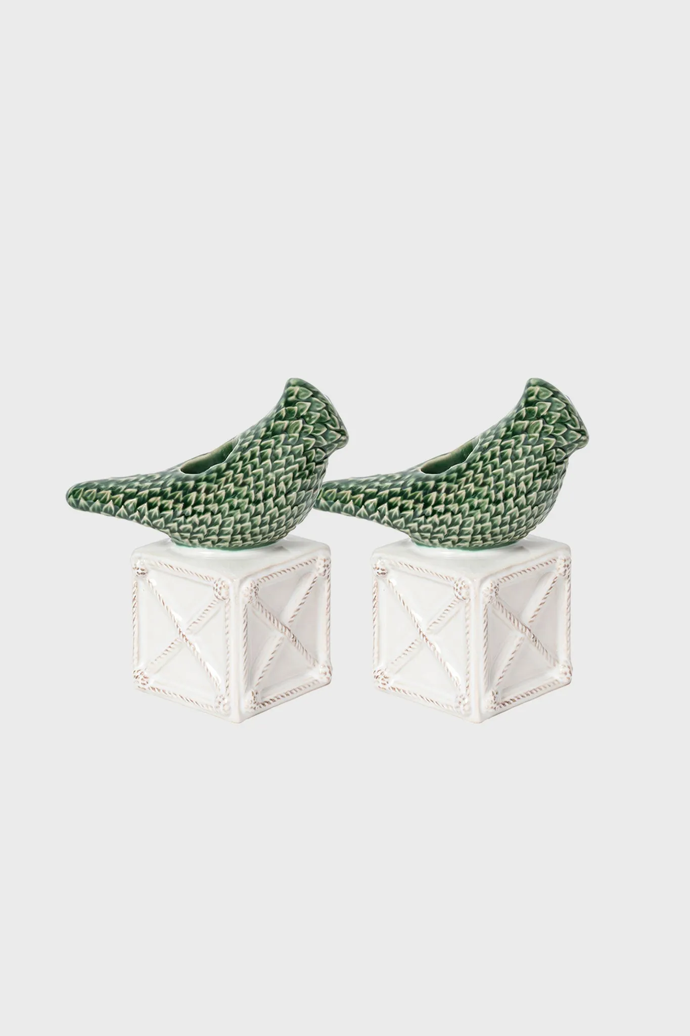 Berry & Thread Bird Topiary Candlestick Set/2