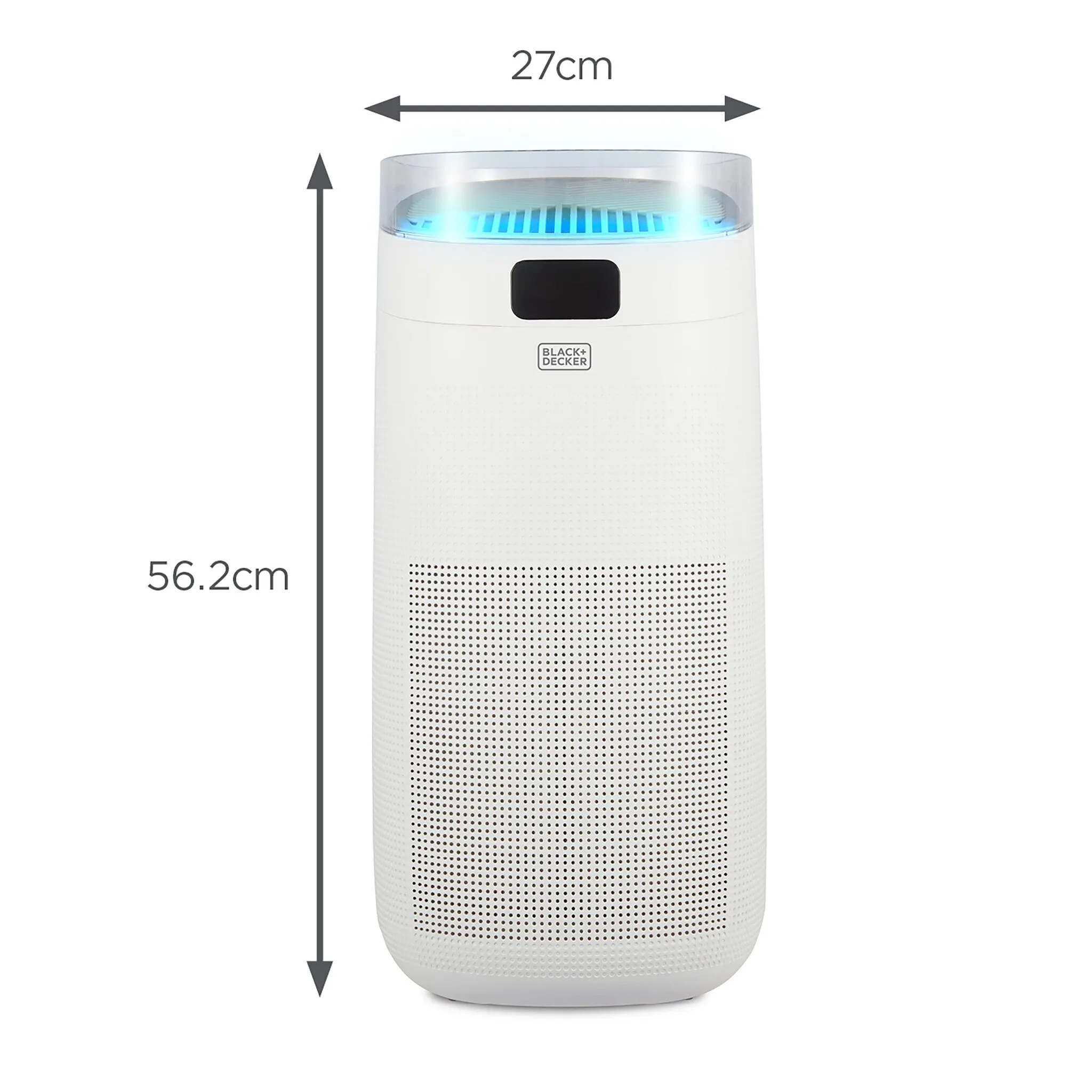 Black & Decker BXAP62002GB Air Purifier with Air Quality Sensor and 8 Hour Timer - White