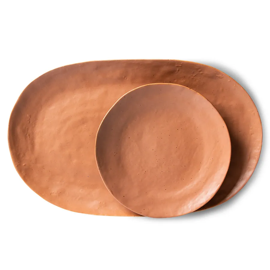 Bold & Basic Ceramics: Serving Tray Brown