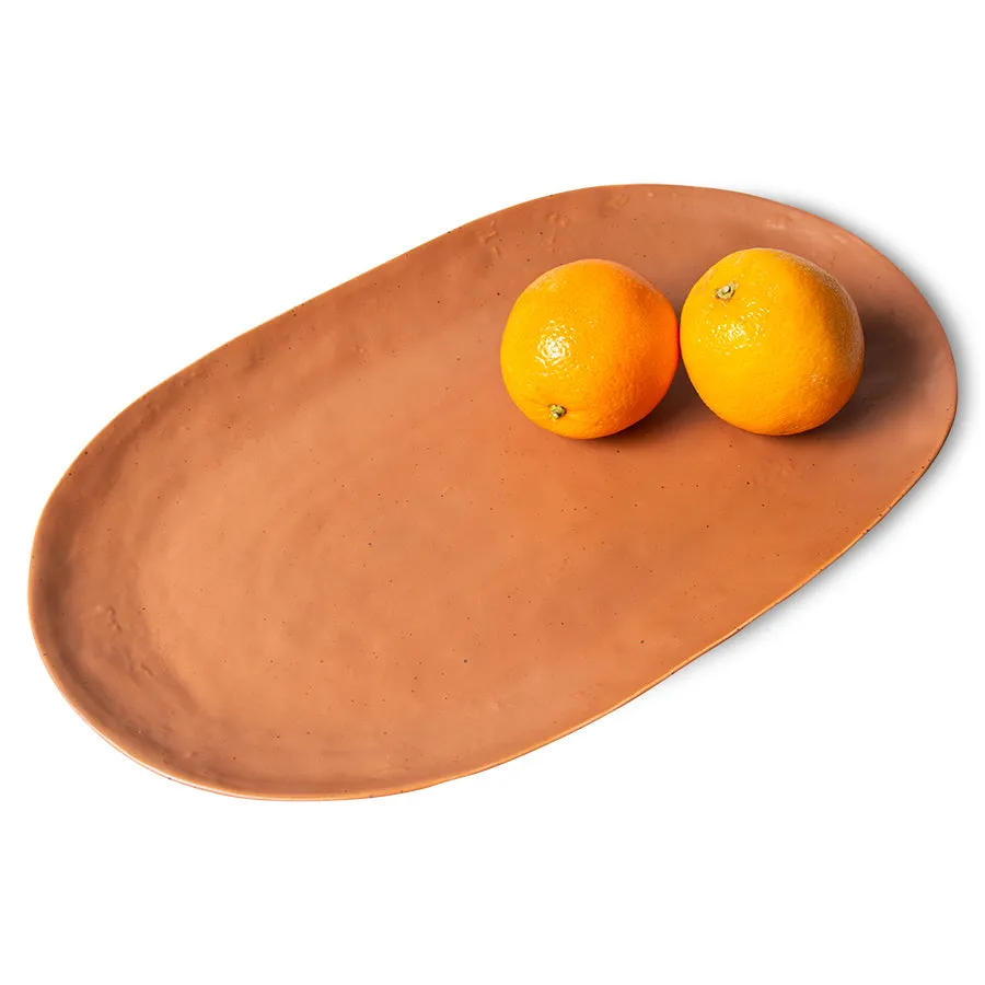 Bold & Basic Ceramics: Serving Tray Brown