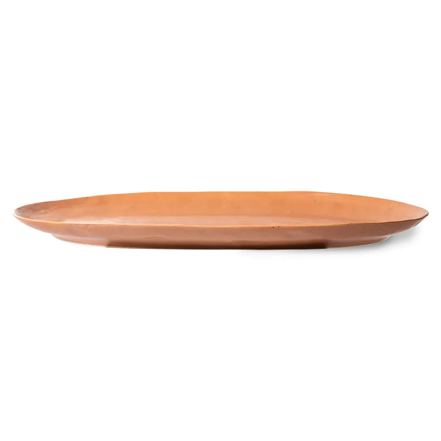 Bold & Basic Ceramics: Serving Tray Brown