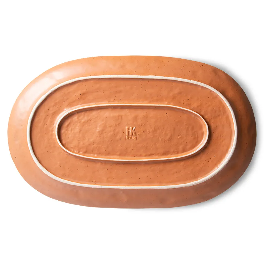 Bold & Basic Ceramics: Serving Tray Brown