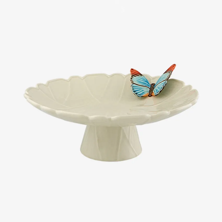 Bordallo Pinheiro | Cloudy Butteflies By Claudia Schiffer Cake Plate 15"