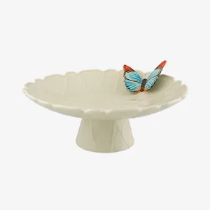 Bordallo Pinheiro | Cloudy Butteflies By Claudia Schiffer Cake Plate 15"