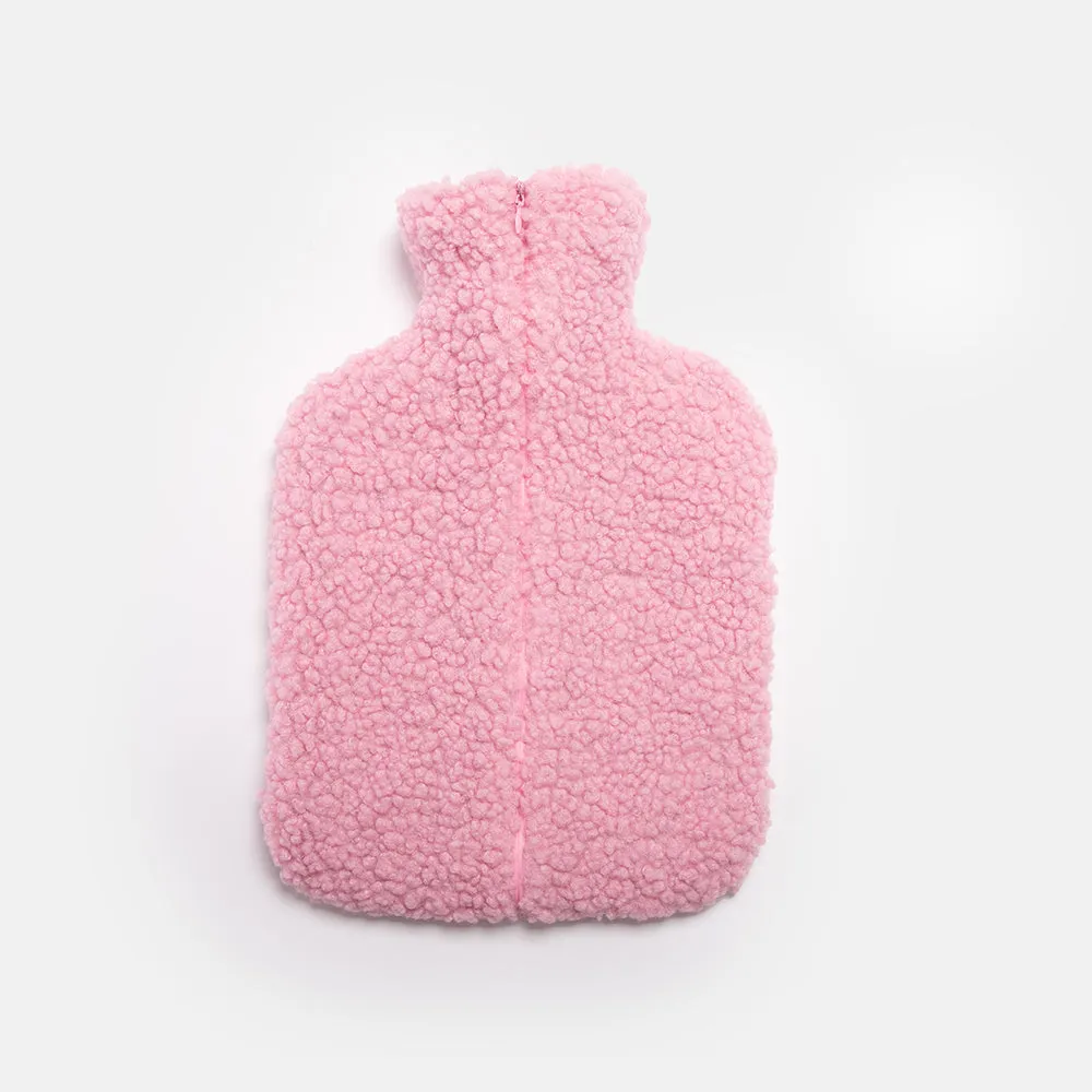Borg Heart Hot Water Bottle | Pink & Red