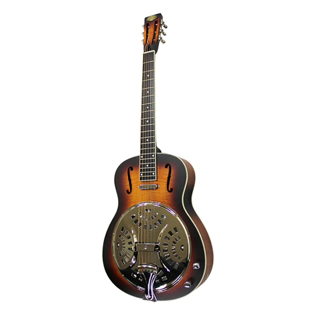 Bourbon Street - 1C-W Single Cone Wood Body Resonator - Sunburst