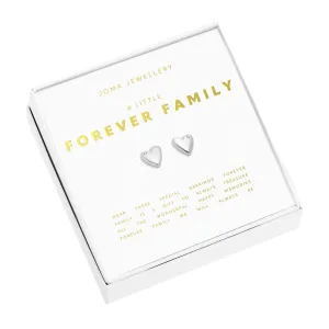 Boxed A Little 'Forever Family' Earrings | Silver Plated