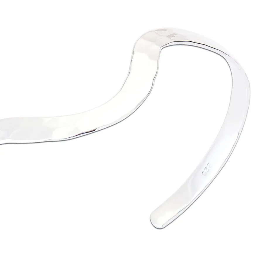 Brianna Cuff Bangle | Silver Plated