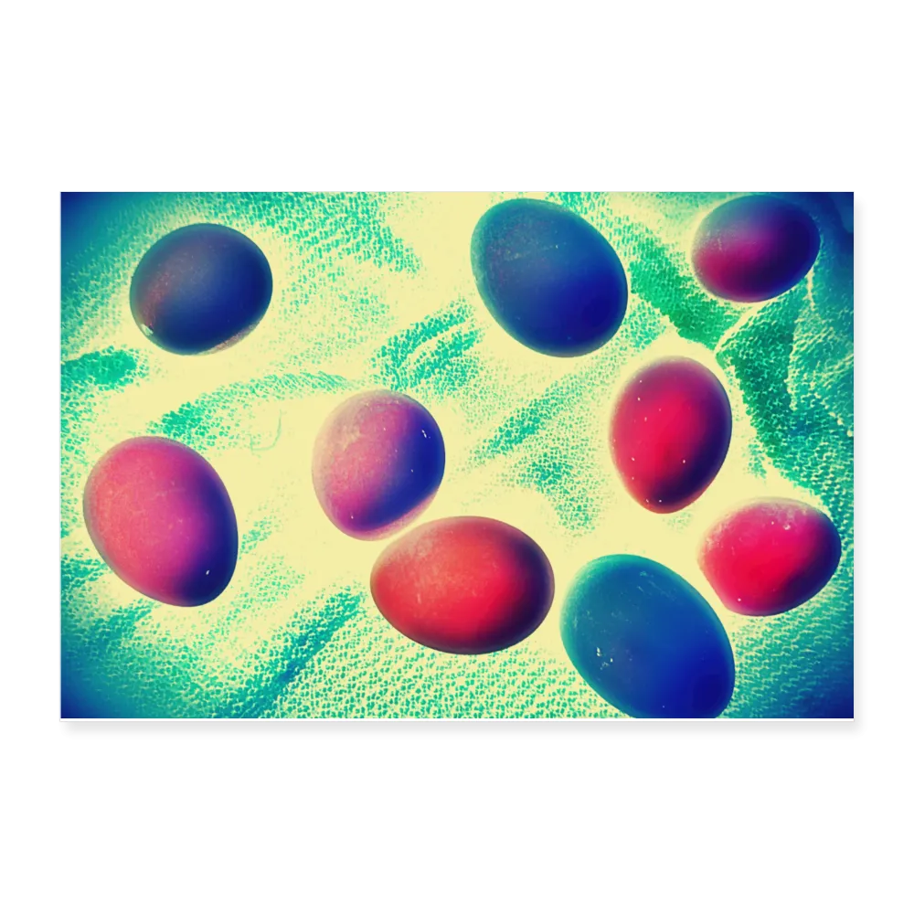 BUBBLE EGGS Poster 12x8