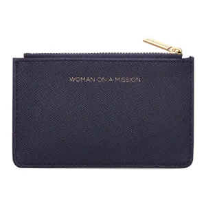 Card Purse | Woman on a Mission | Navy
