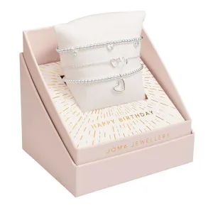 Celebrate You 'Happy Birthday' Bracelets | Silver Plated | Set of 3
