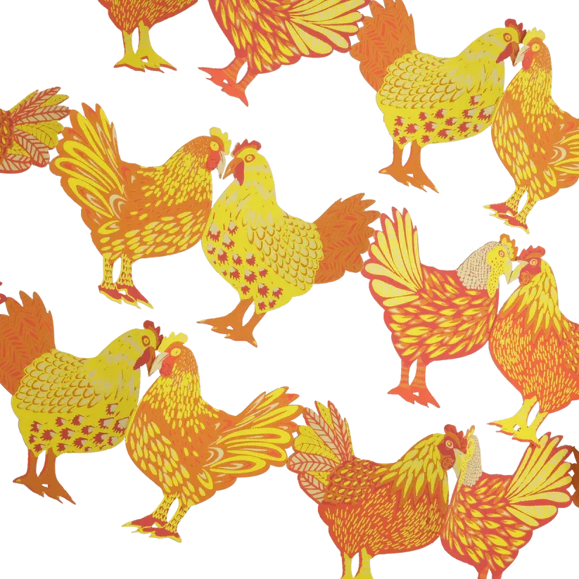Chickens Concertina Garland
