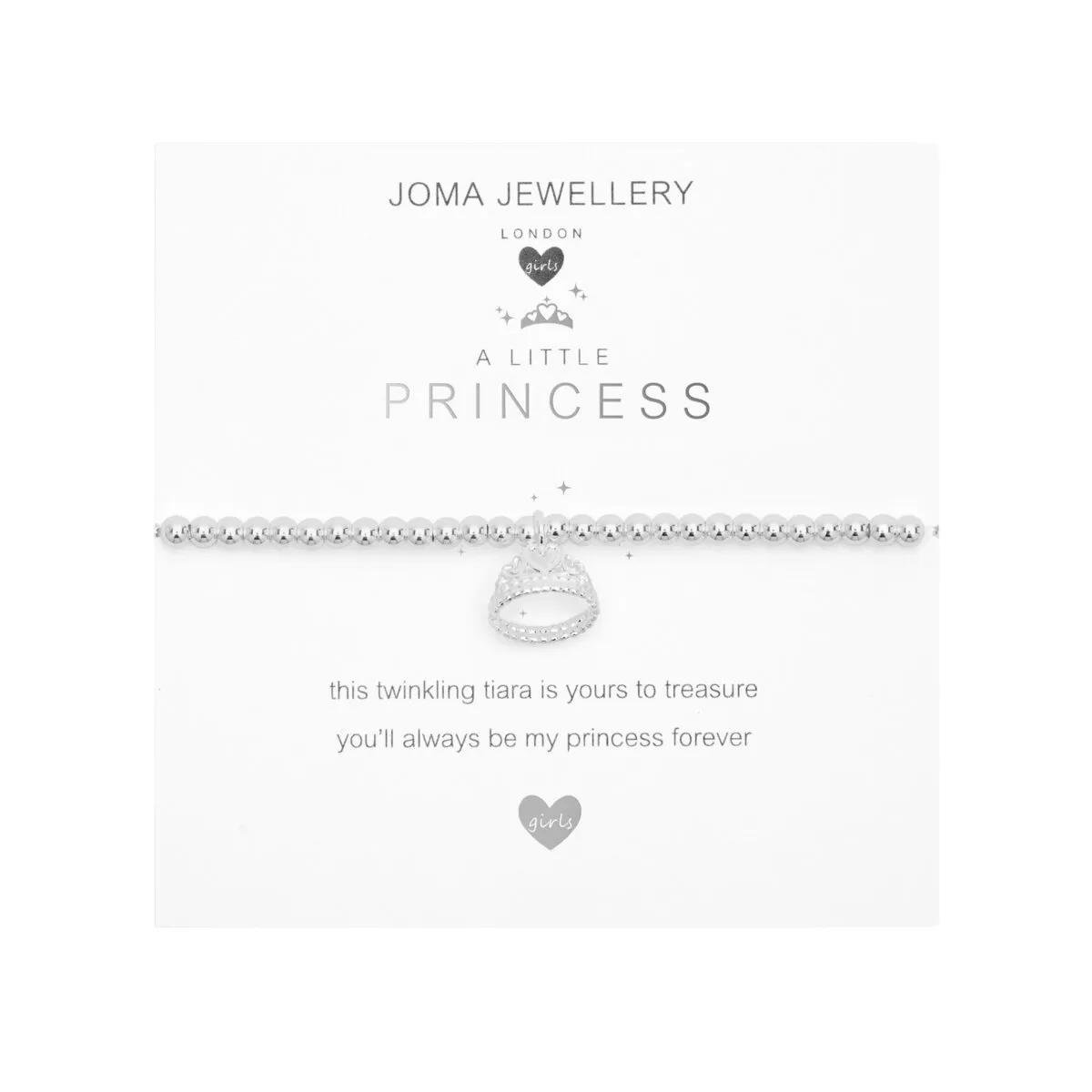 Children's A Little 'Princess' Bracelet | Silver Plated