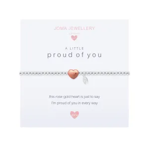 Children's A Little 'Proud Of You' Bracelet | Silver & Rose Gold Plated