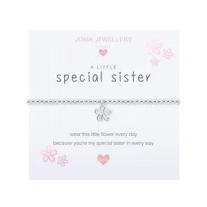 Children's A Little 'Special Sister' Bracelet | Silver Plated