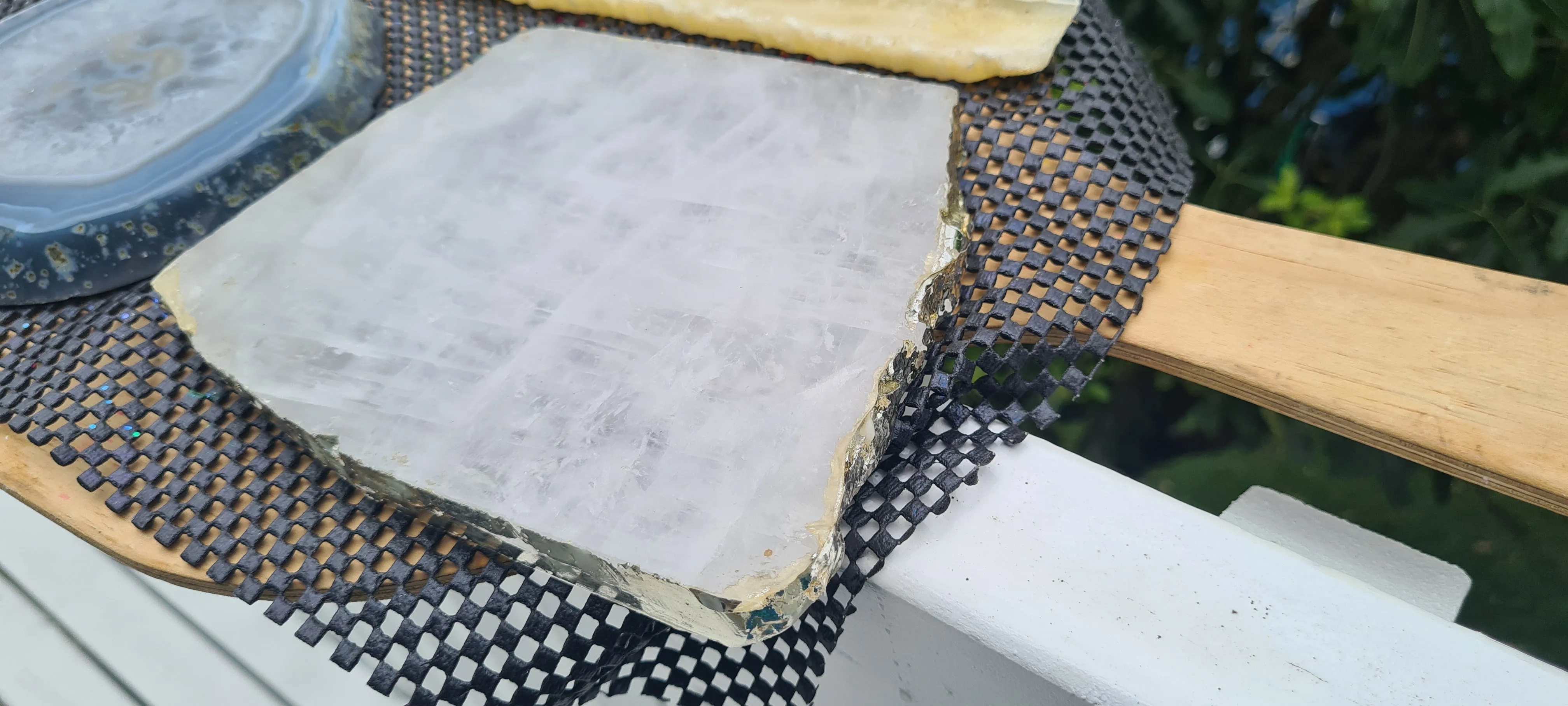 CLEAR QUARTZ CRYSTAL SLAB