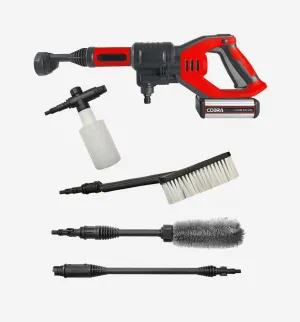 Cobra PW18024V Cordless Pressure Washer with Attachments