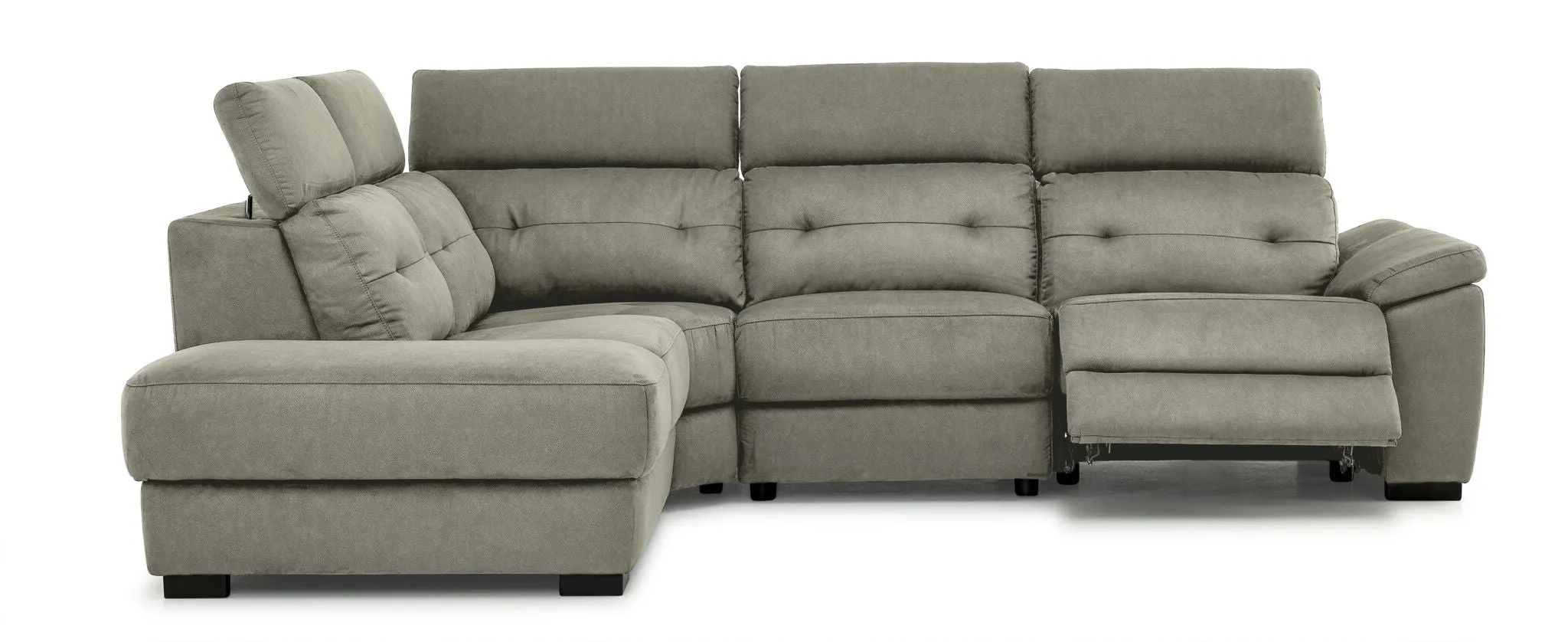 Colorado 4-Piece Power Reclining Sectional with Left-Facing Chaise - Silver