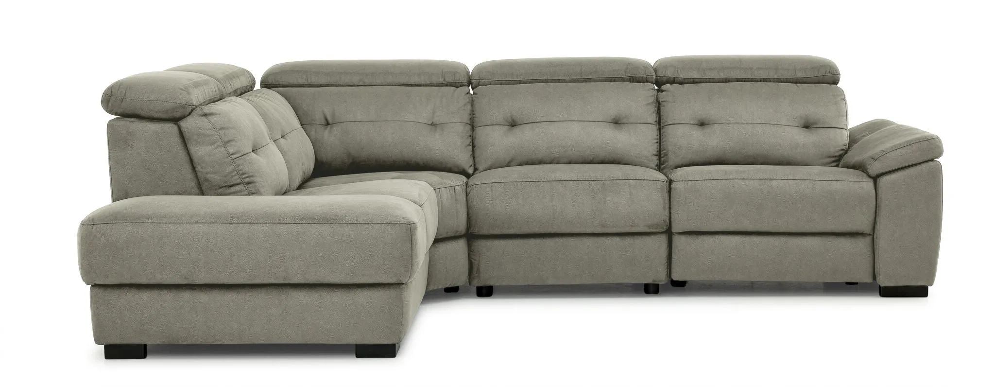 Colorado 4-Piece Power Reclining Sectional with Left-Facing Chaise - Silver