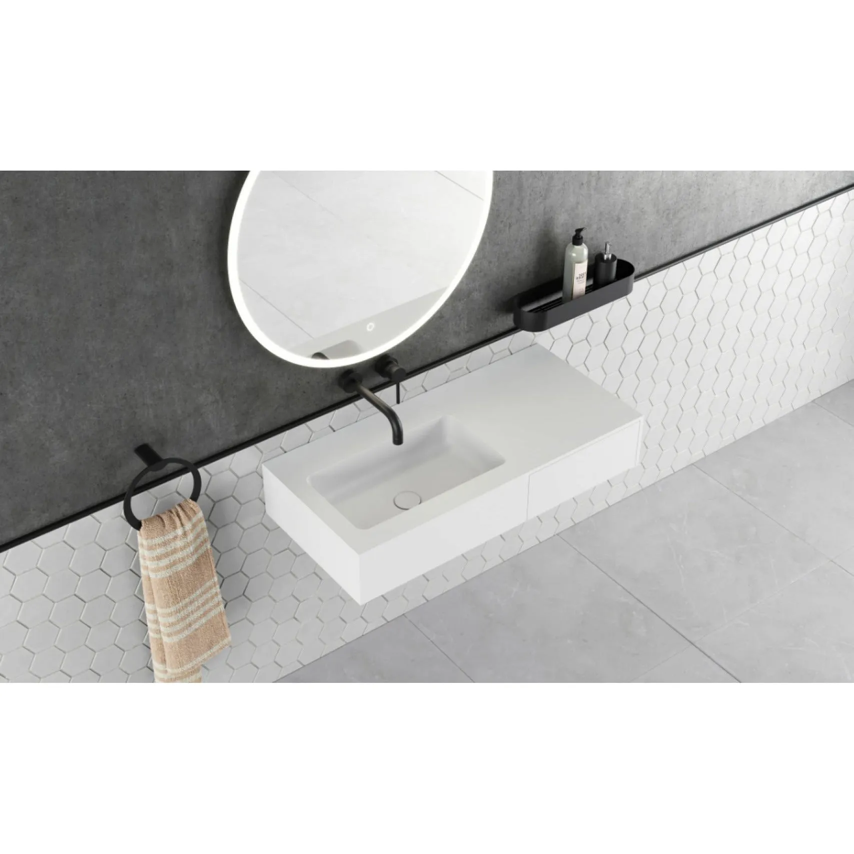 Copenhagen Bath Siø Left Wash Basin