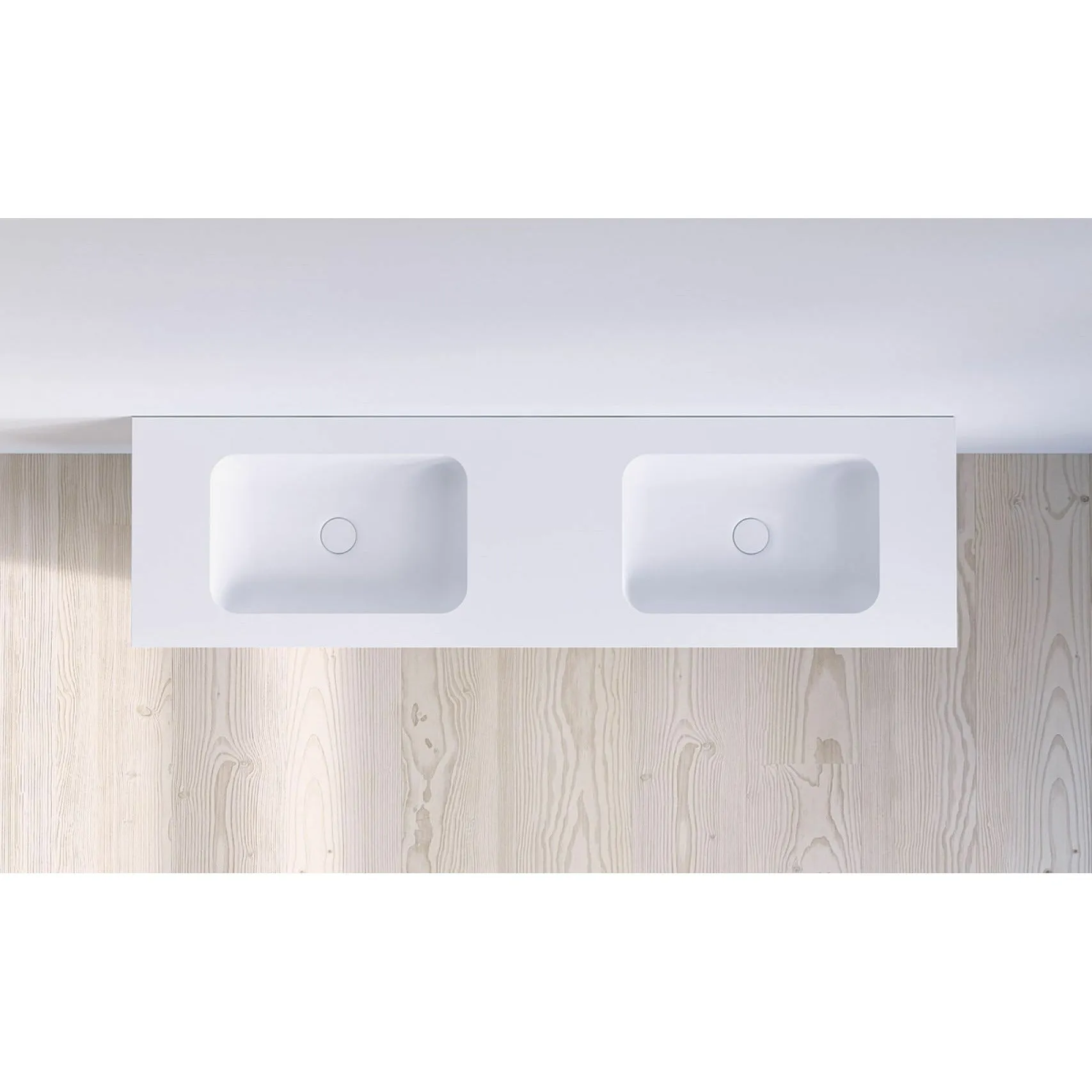 Copenhagen Bath Sq2 Double Wash Basin, L160 Cm