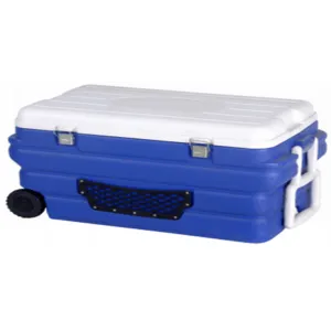 Creeper Cooler 90L with Wheel White/Blue