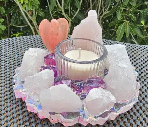 CRYSTAL CANDLE HOLDER